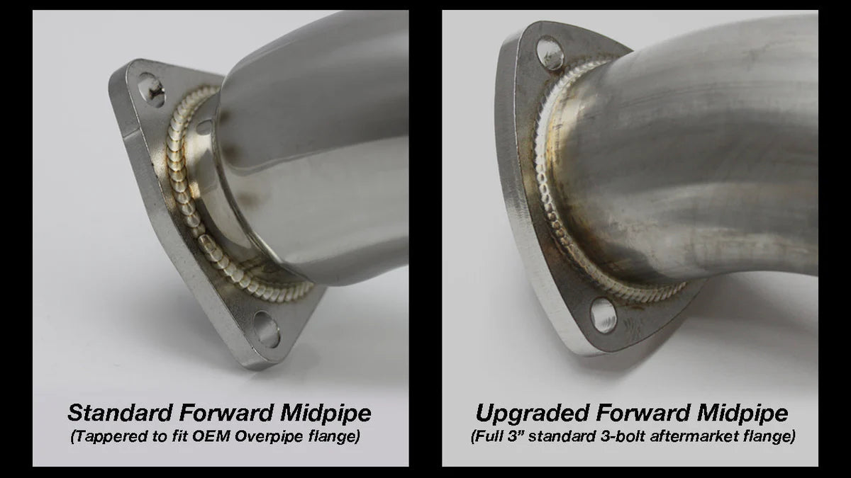 GReddy Performance Parts Honda (FK8) Civic Type R Full 3" Forward Mid-pipe & Front Over-pipe Upgrade - Full 3" Front Over-pipe - 10558600