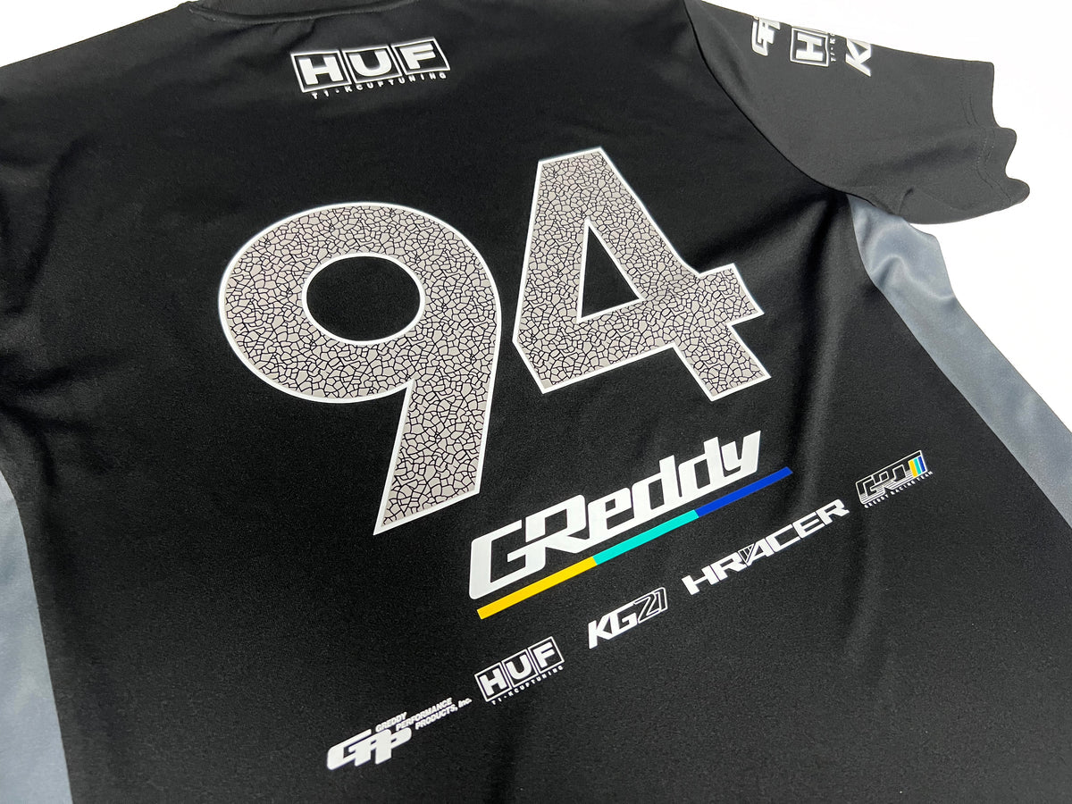 GReddy Performance Parts HUF x GReddy Formula Jersey - Black (11/21 ONLINE RELEASE) - 14210021 - Small