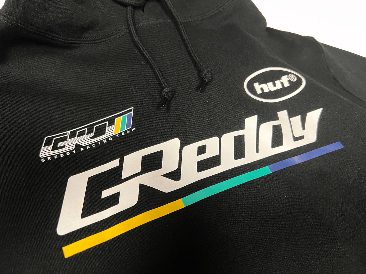 GReddy Performance Parts HUF x GReddy Drift Pullover- Black (11/21 ONLINE RELEASE) - 14210032 - Medium