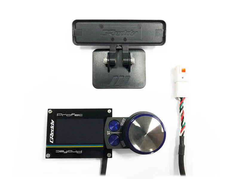 GReddy Performance Parts Replacement Profec Boost Controller Components - 15500214C Replacement Greddy Blue OLED Display / Head-unit for Profec (15500214) - includes Head unit Bracket