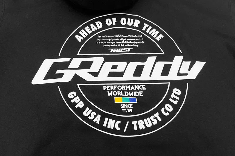 GReddy Performance Parts GReddy Worldwide Seal Pullover Hoodie - Black - 20114035 - XXL