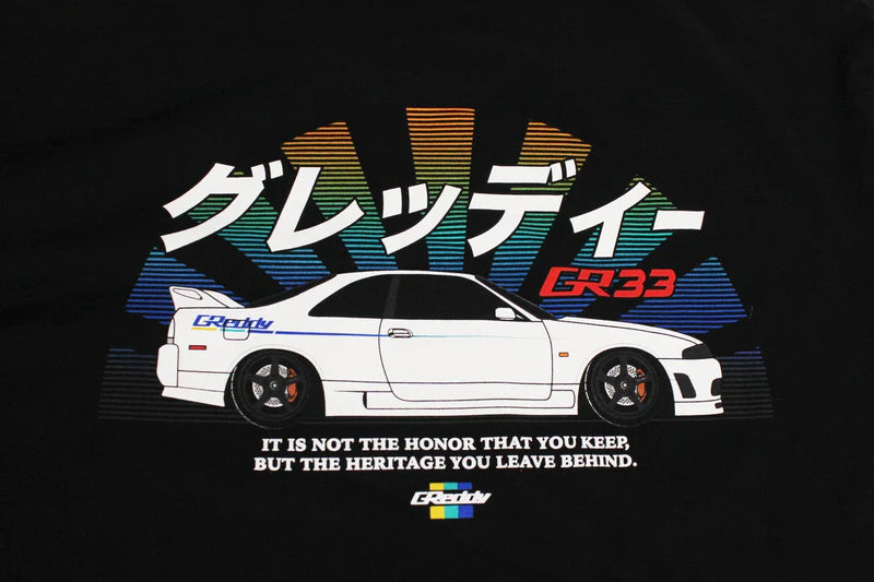 GReddy Performance Parts GR33 Tee - Black - 20120011 - Sm GR33