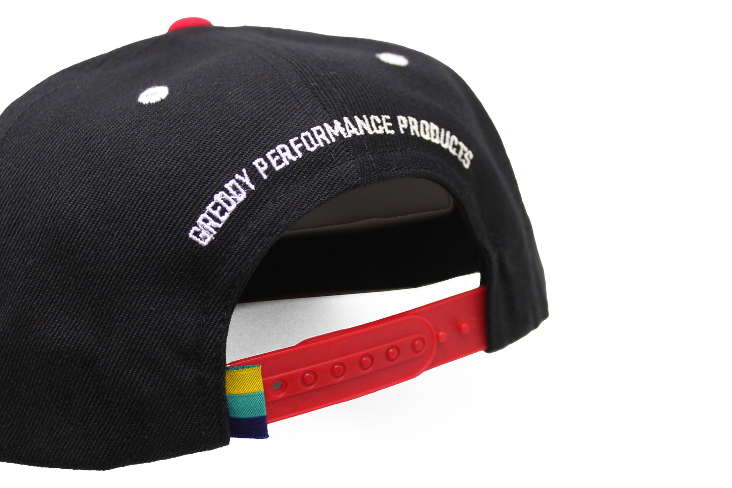 GReddy TRUST Japan GReddy Varsity Script Snap-Back Cap - Black and Red