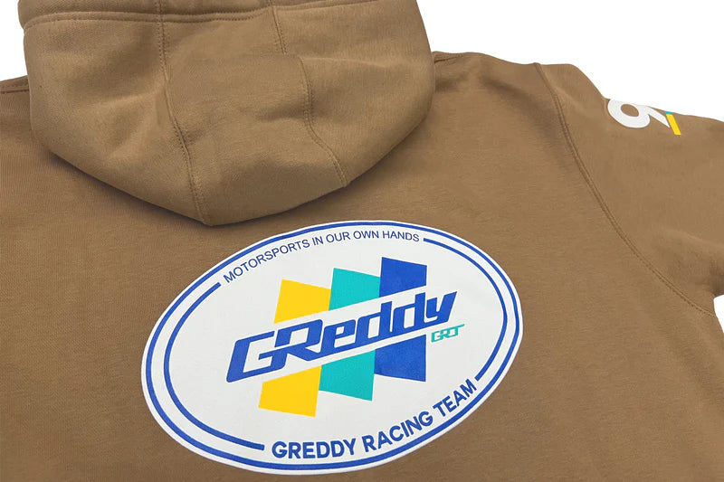 GReddy Performance Parts GReddy Racing Team Oval Logo Pullover Hood - Sand - 20425241 - SM