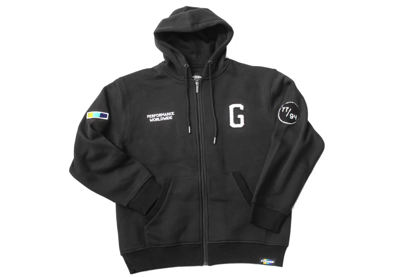 GReddy Performance Parts Varsity Zip-Up Hooded Fleece - Black - 20507206 - XXXL