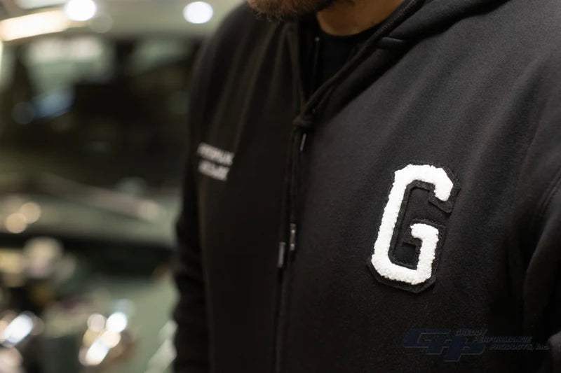 GReddy Performance Parts Varsity Zip-Up Hooded Fleece - Black - 20507205 - XXL