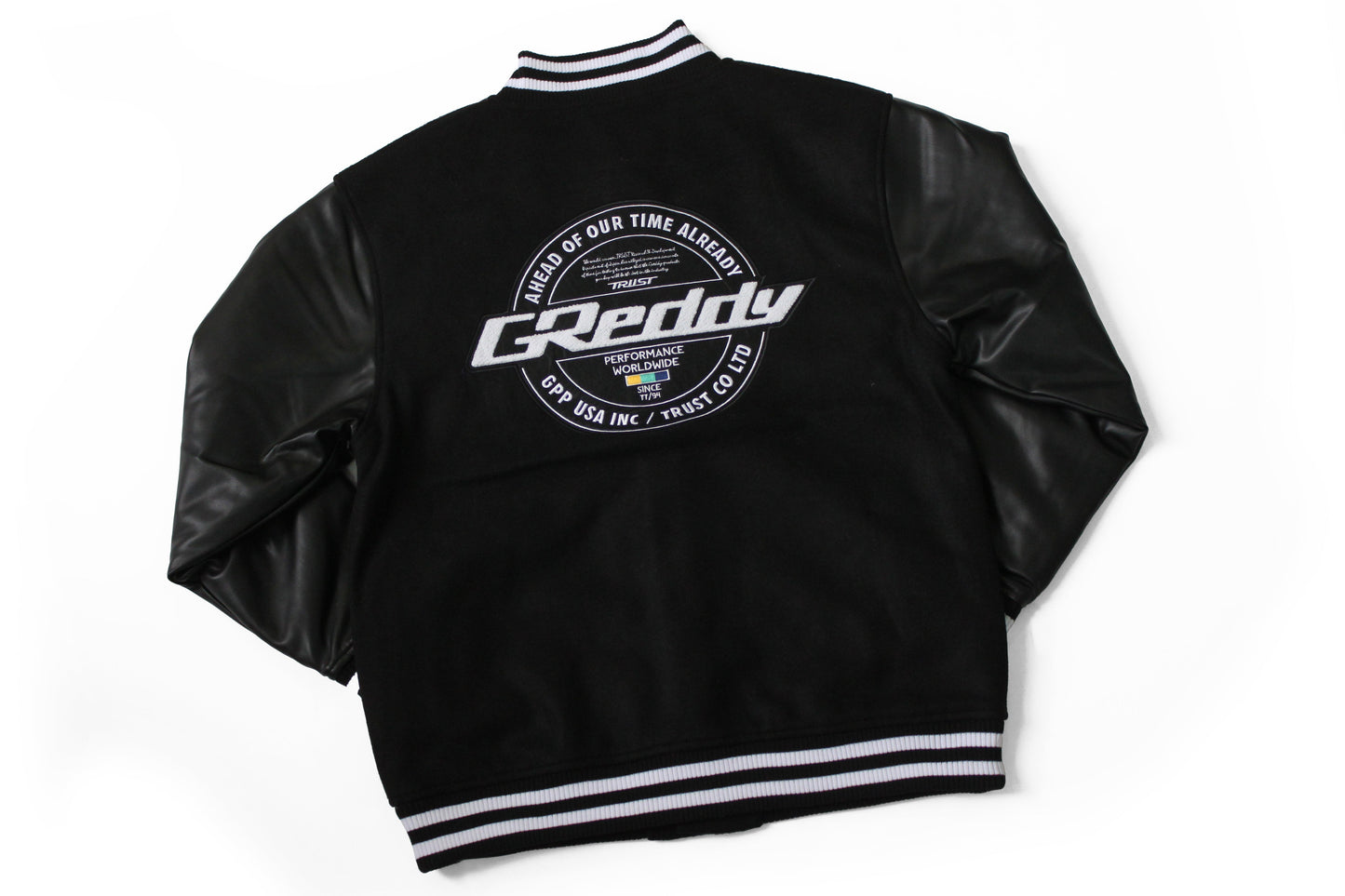 GReddy TRUST Japan GReddy Varsity Letterman Jacket - Black - 20507903 - Large