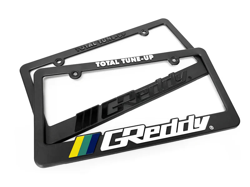 GReddy Performance Parts Total Tune Up License Plate Frame - "Black-out" or "Color" - Classic - Colors : p/n 21112000