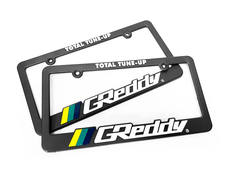 GReddy Performance Parts Total Tune Up License Plate Frame - "Black-out" or "Color" - Stealth - "Black-out" : p/n 21112001