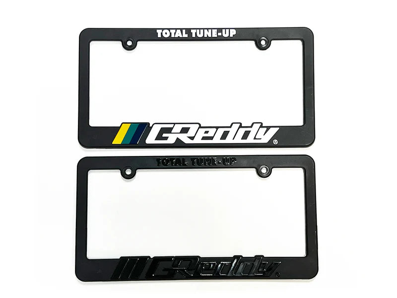 GReddy Performance Parts Total Tune Up License Plate Frame - "Black-out" or "Color" - Classic - Colors : p/n 21112000
