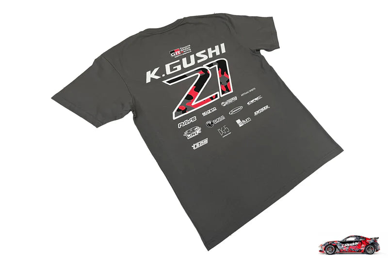 GReddy Performance Parts 2024 K.Gushi Team Tee(s) - Grey - 23120012 - KG21 MD