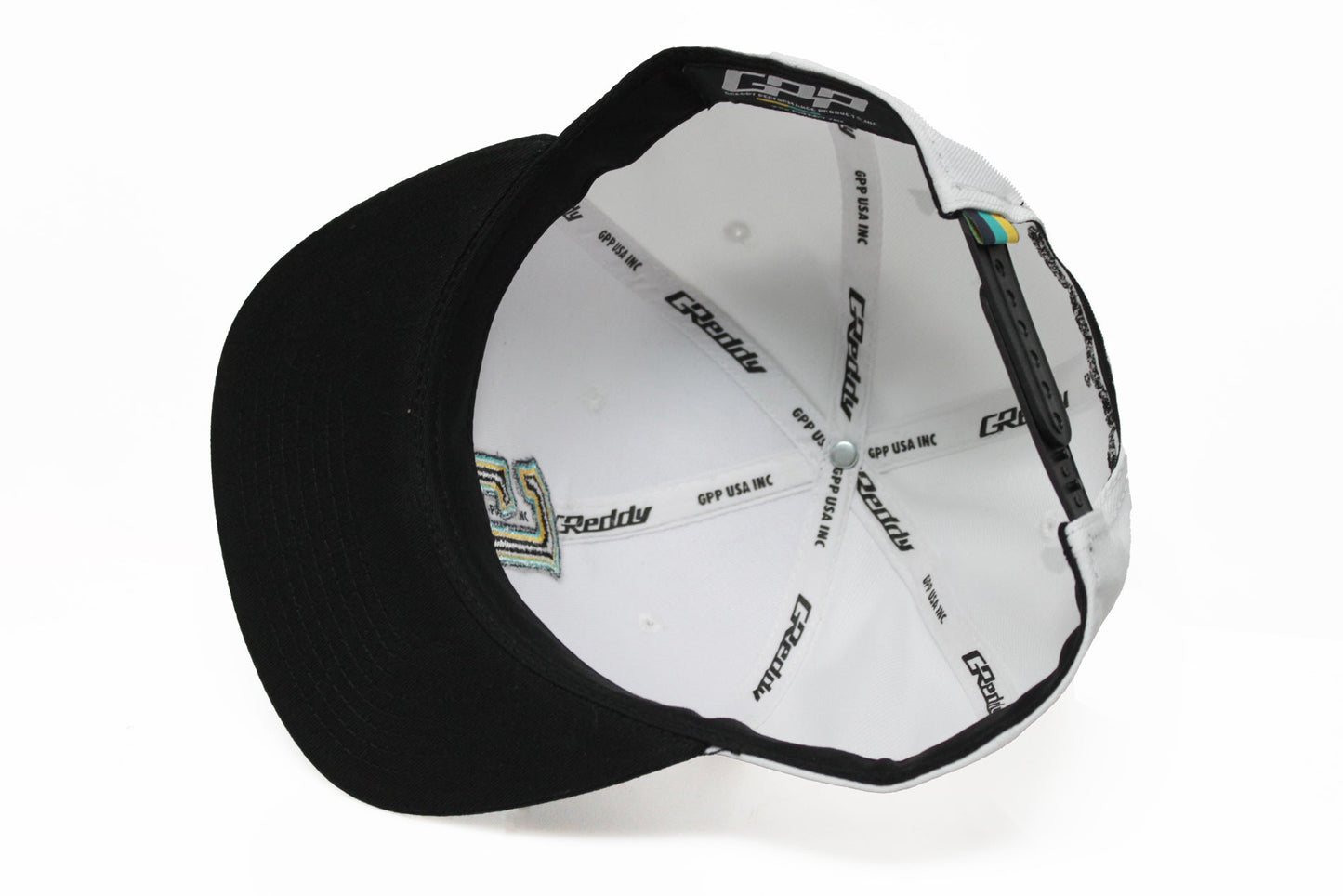 GReddy TRUST Japan GReddy 3-Color "G" Snap-Back Cap - White and Black