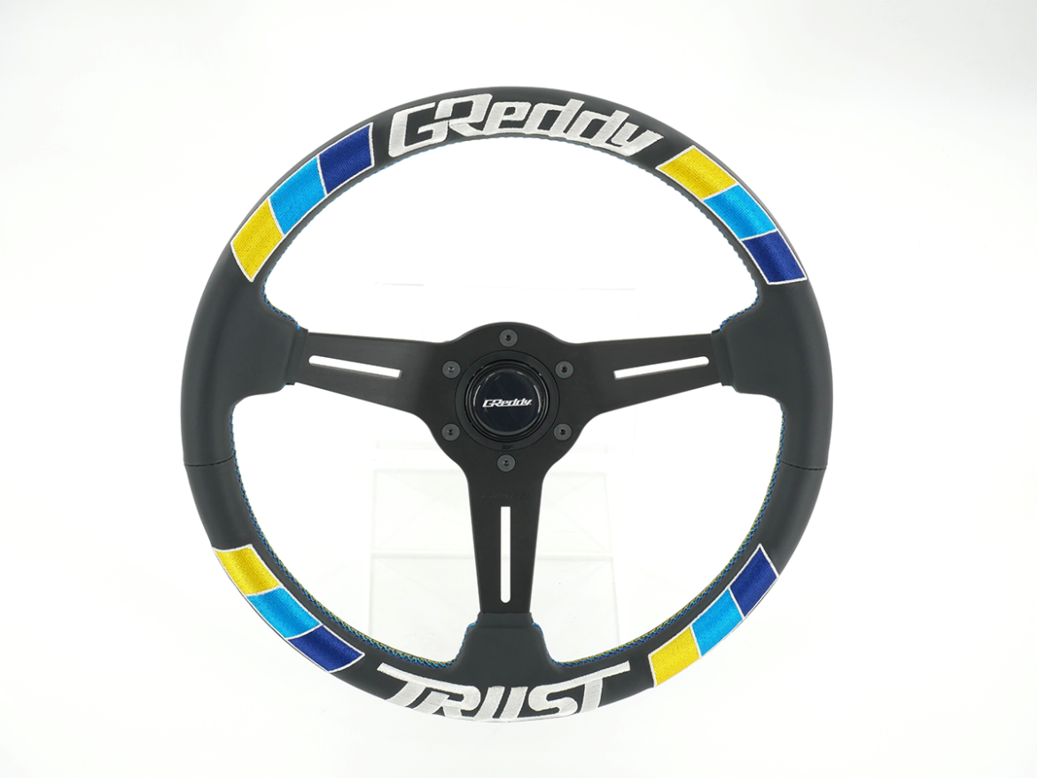 GReddy TRUST Japan GReddy Sports Steering Wheel Leather Big Logo Embroidery Standard Type