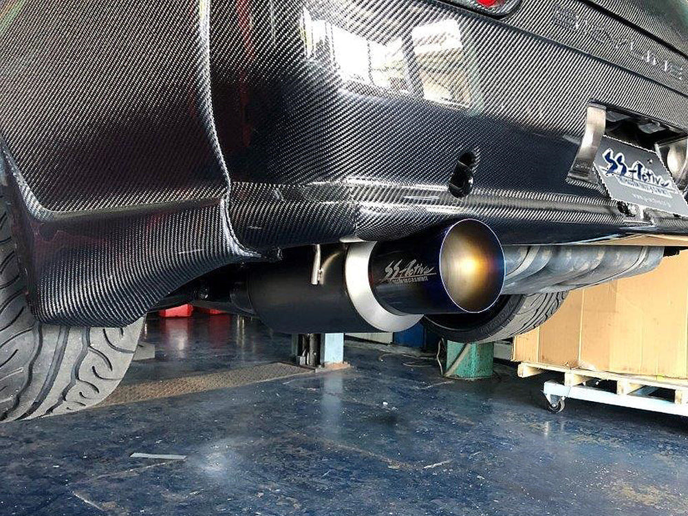 GReddy Performance Parts Garage Active "SS Active" 90mm Titanium Exhaust(s) (R32/R34) - 44889112 - Active Original 90mm Titanium Exhaust with 130mm Tip for R32
