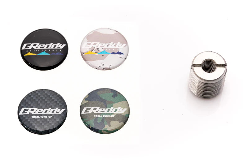 GReddy Performance Parts "Black-out" Shift Knobs - Optional GReddy Auto Trans Knob Adapter (and 4 emblems) - only