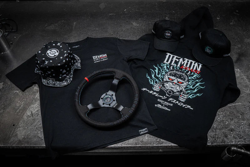 GReddy Performance Parts Boost Brigade x Karuma Demon Ridahs Tee - Releasing Sun. 11/24 - 12noon PST - 21140001 - Small Demon Ridahs
