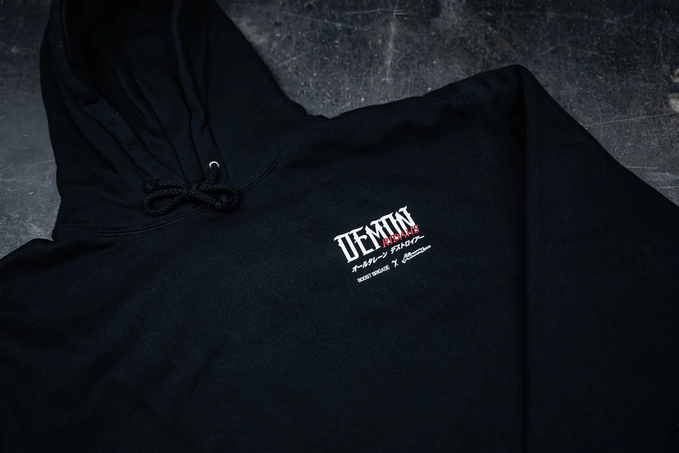 GReddy Performance Parts Boost Brigade x Karuma Demon Ridahs Pullover Hood - Releasing Sun. 11/24 - 12noon PST - 21540301 - Small Demon Ridahs Pullover Hood