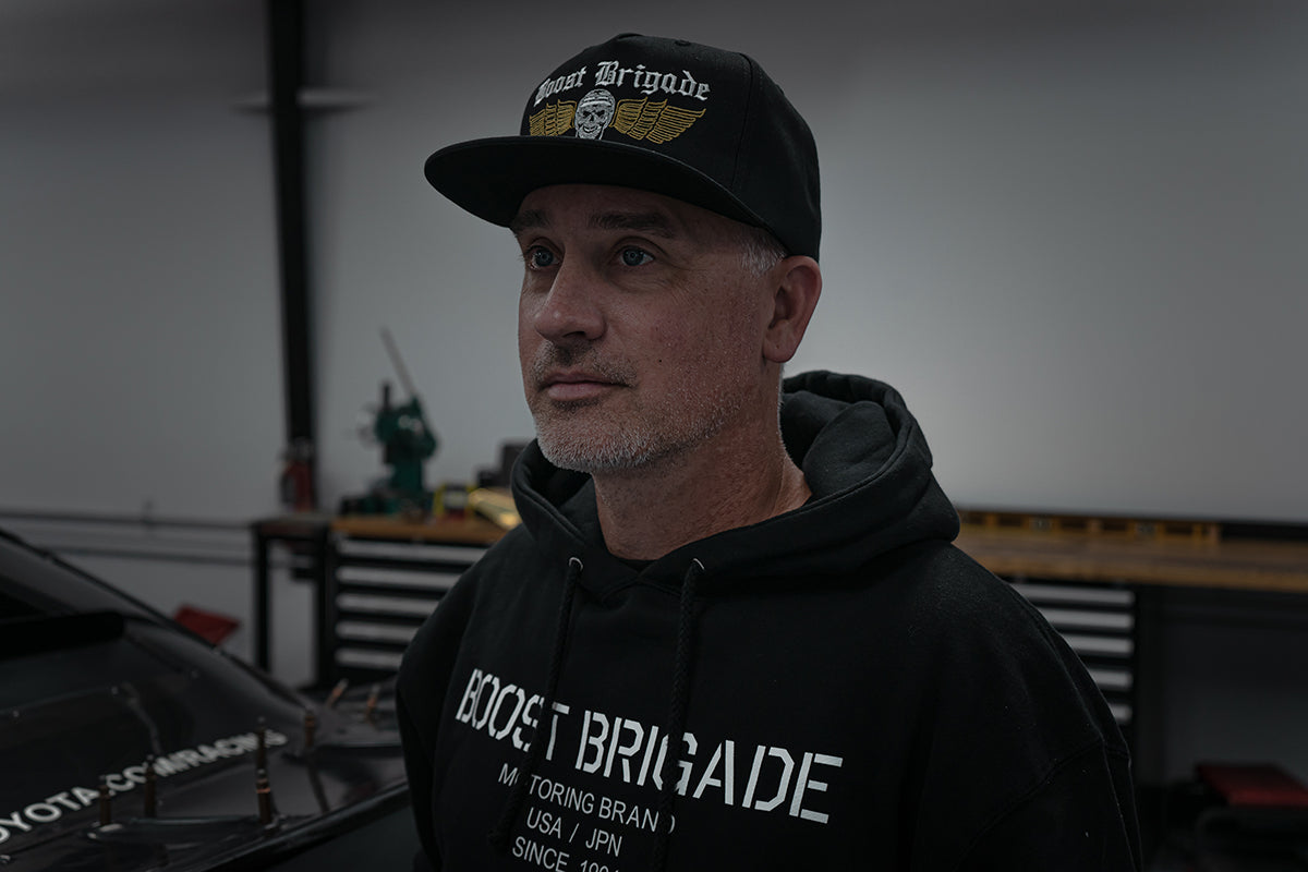 GReddy TRUST Japan Boost Brigade Company Logo Pull-over Hoodie - Black - 21427014 - X Large