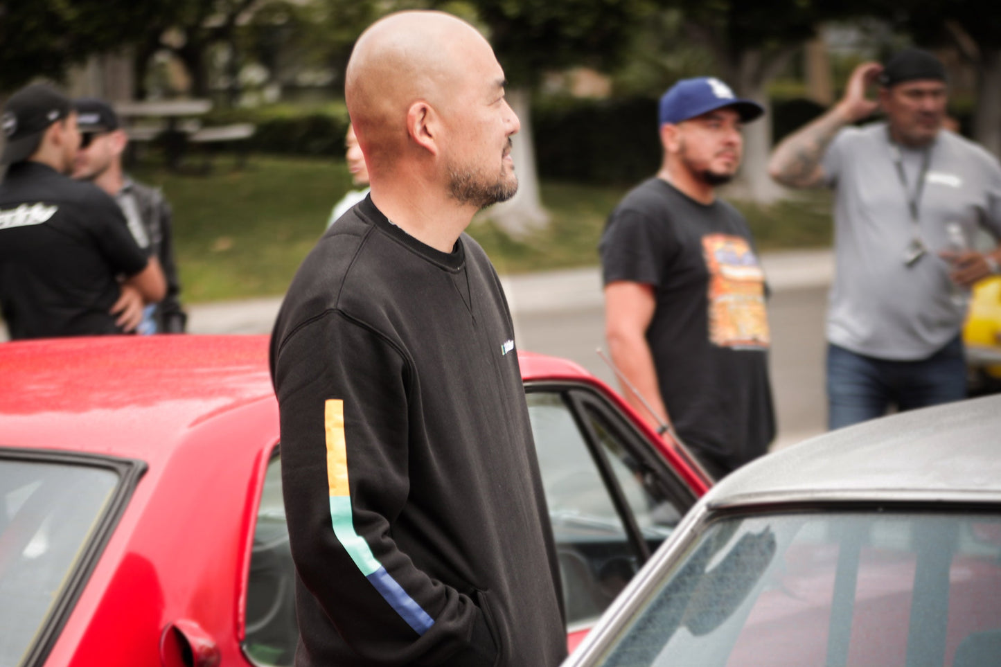 GReddy TRUST Japan GReddy Embroidered Fleece, with Pockets and Sleeve stripes - Black - 20412014 - X Large