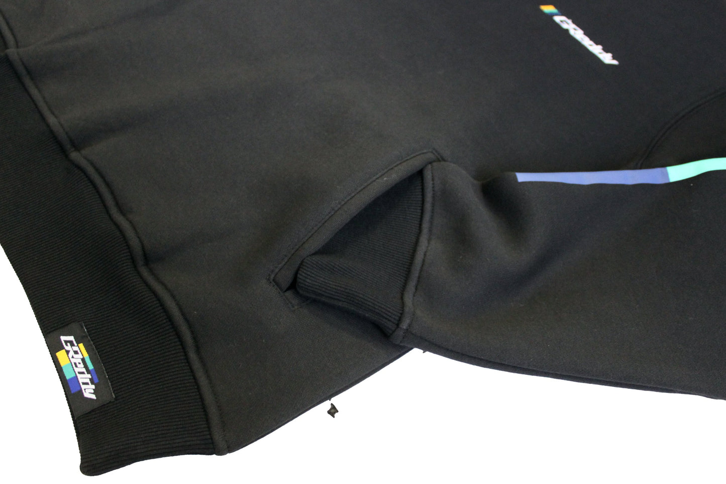 GReddy TRUST Japan GReddy Embroidered Fleece, with Pockets and Sleeve stripes - Black - 20412012 - Medium