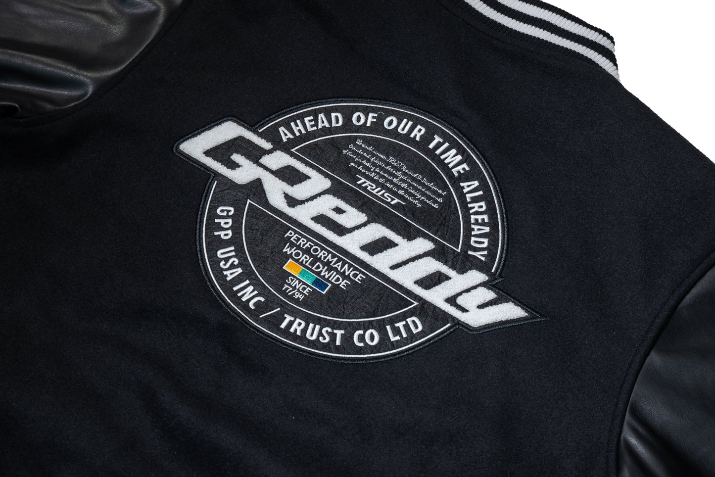 GReddy TRUST Japan GReddy Varsity Letterman Jacket - Black - 20507906 - XXXL