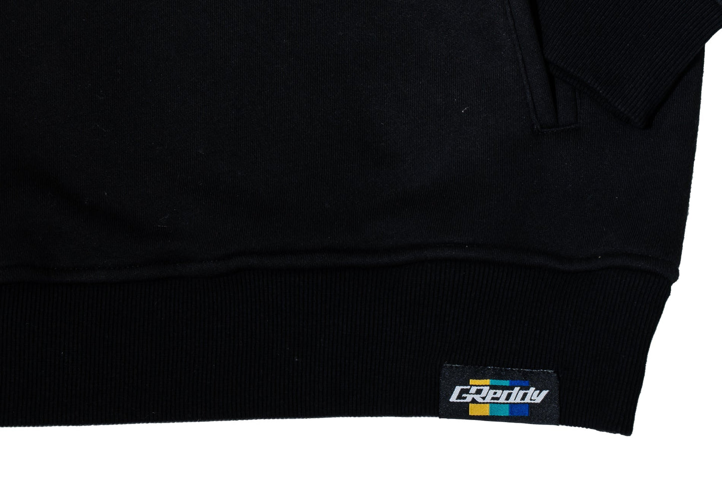 GReddy TRUST Japan GReddy Embroidered Fleece, with Pockets and Sleeve stripes - Black - 20412012 - Medium