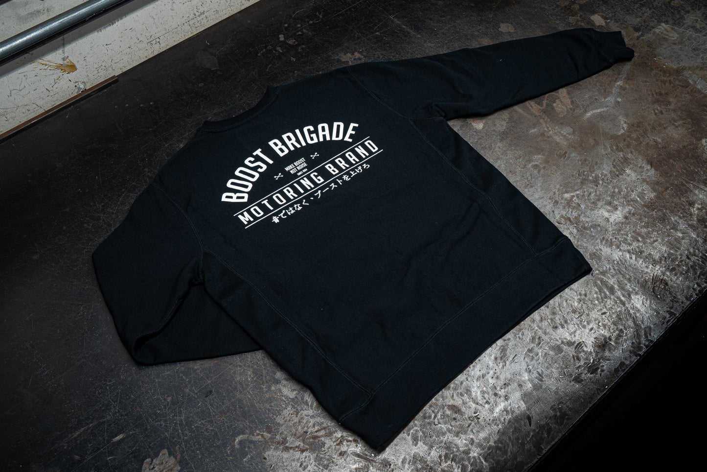 GReddy TRUST Japan Boost Brigade Logo Crew - Black - 21435002 - Medium