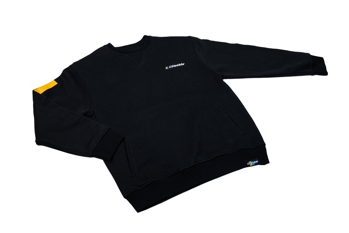 GReddy TRUST Japan GReddy Embroidered Fleece, with Pockets and Sleeve stripes - Black - 20412012 - Medium