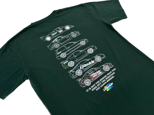 GReddy Performance Parts GReddy Heritage 4.0 Tee - Sports Green - 20120051 - SM