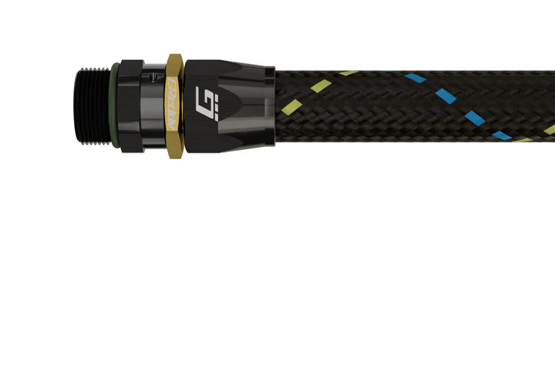 GReddy Performance Parts -08 ORB male Swivel Hose End(s) - Black / Gold anodized - 12810890 - ORB 90deg. Hose-End 08