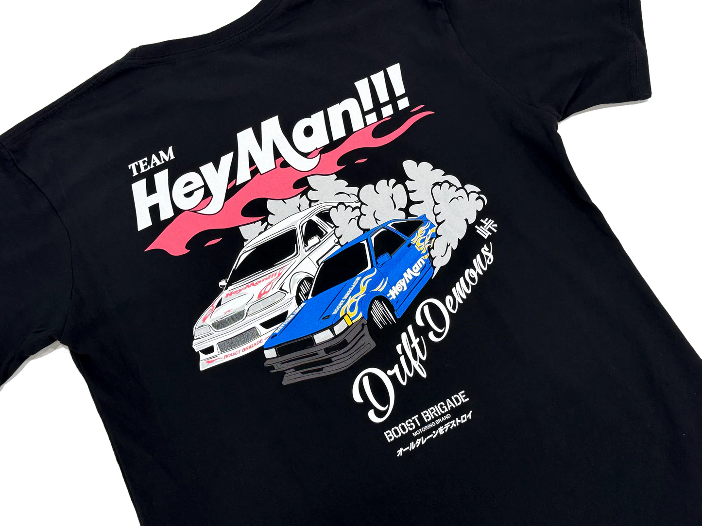 GReddy Performance Parts Boost Brigade X HeyMan Tee - Black - 21150006 - XXXL