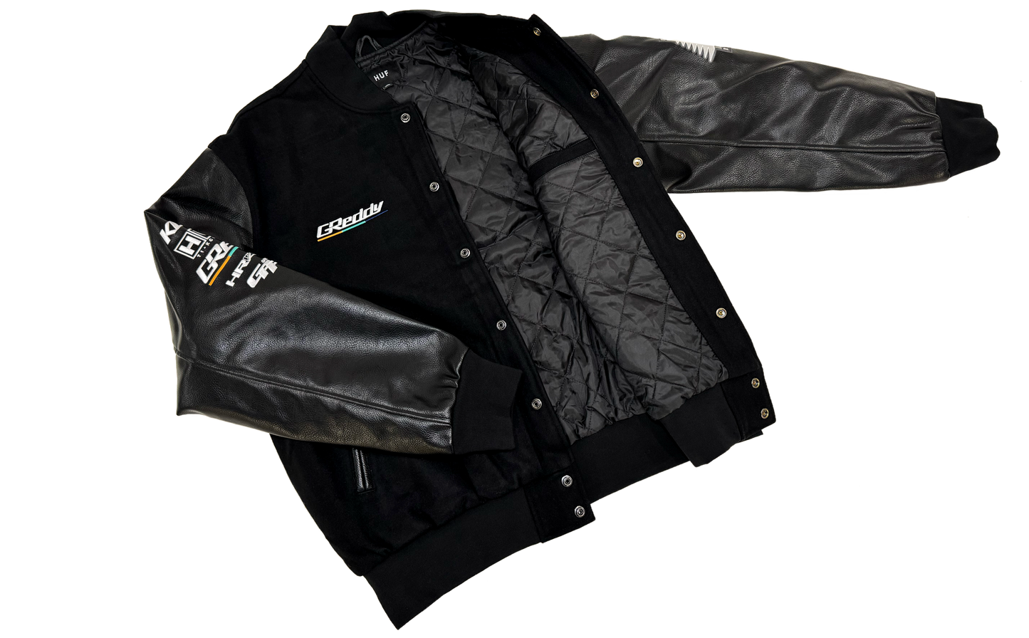 GReddy Performance Parts HUF x GReddy Varsity Jacket - 14210091 - Small HUF x GReddy Varsity Jacket
