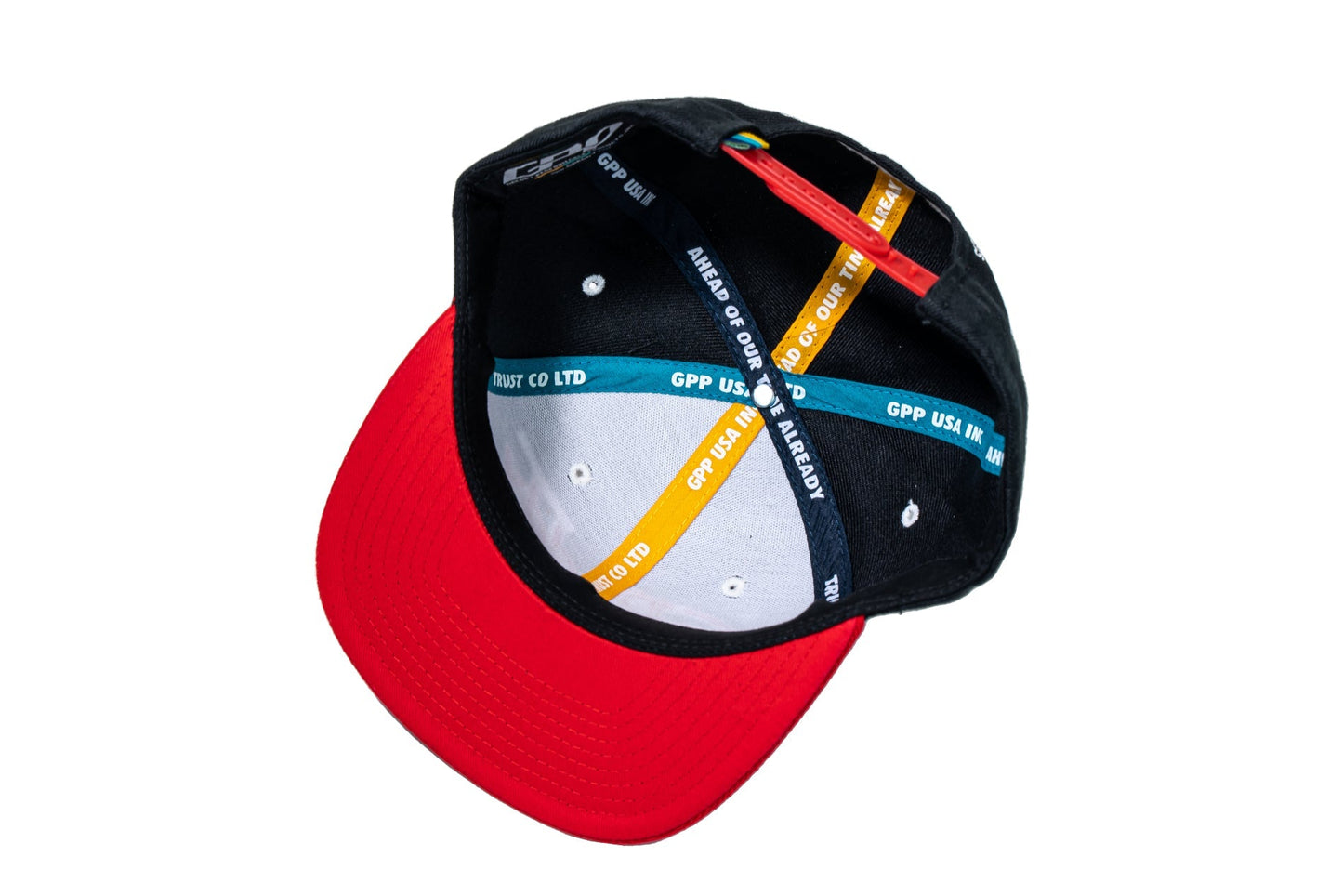 GReddy TRUST Japan GReddy Varsity Script Snap-Back Cap - Black and Red