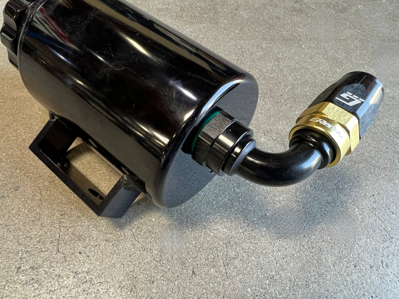 GReddy Performance Parts -12 ORB male Swivel Hose End(s) - Black / Gold anodized - 12811215 - ORB 150deg. Hose-End 12
