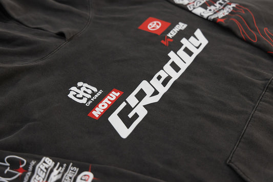 GReddy Performance Parts 2026 K.Gushi Team Hood - Pigment Black - 23140021 - Small
