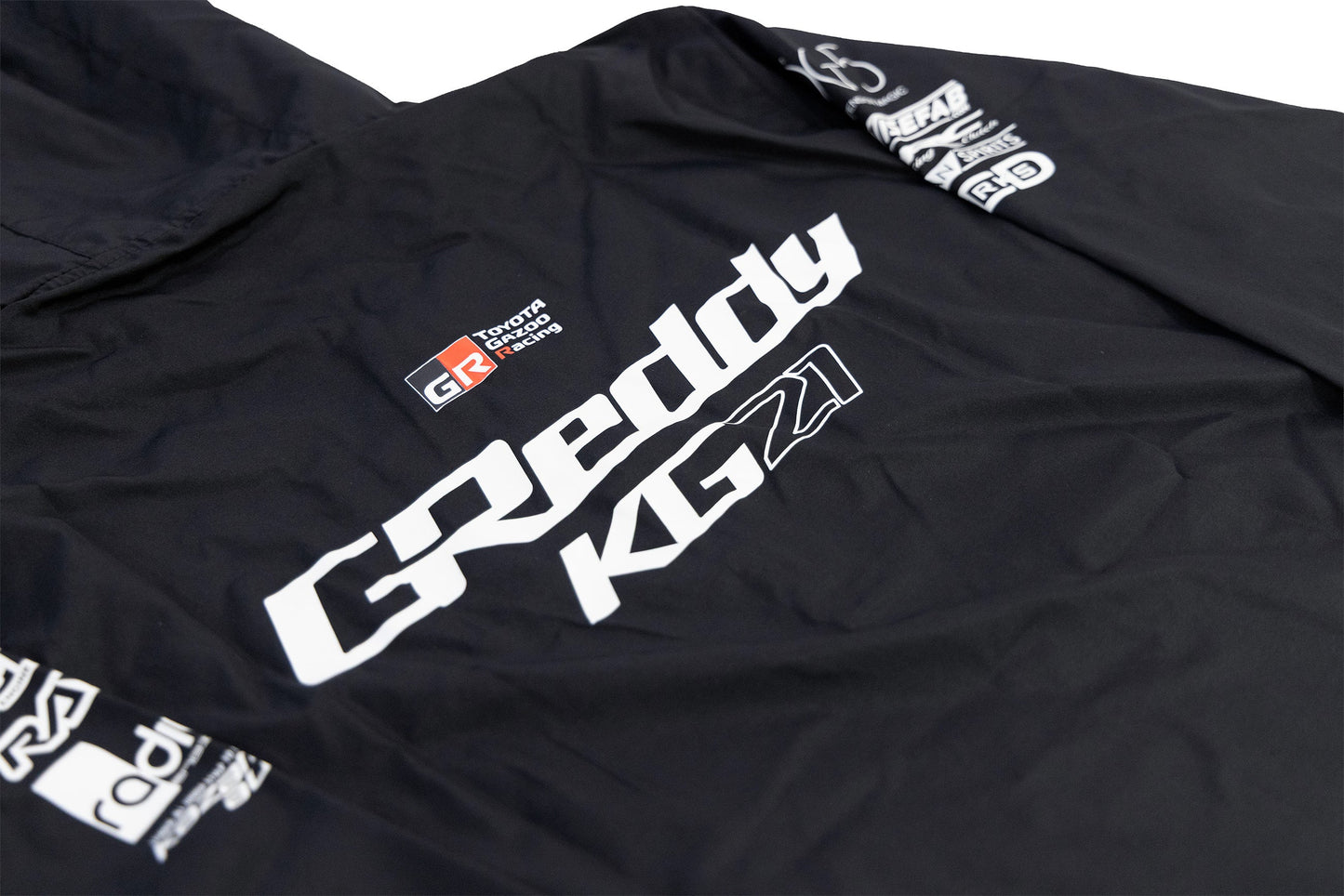 GReddy Performance Parts 2026 K.Gushi Team Nylon Pullover - Black - 23140032 - Medium