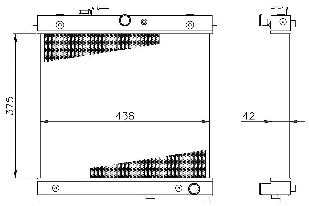 GReddy TRUST Japan ALUMINUM RADIATOR TW-R FOR SUZUKI JIMNY JB64W JB74W 12093803