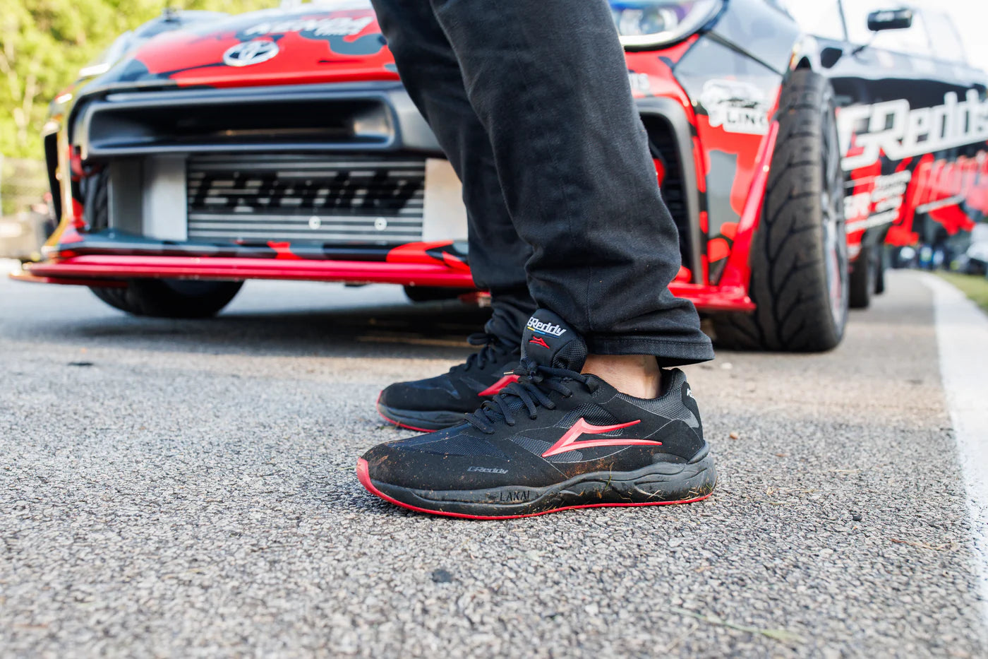 GReddy Performance Parts Lakai Ltd. x KG21 GReddy Racing EVO 2.0 - Blk/Red (Limited Stock - Releasing Online 11/18/24 12noon PST) - Size 10