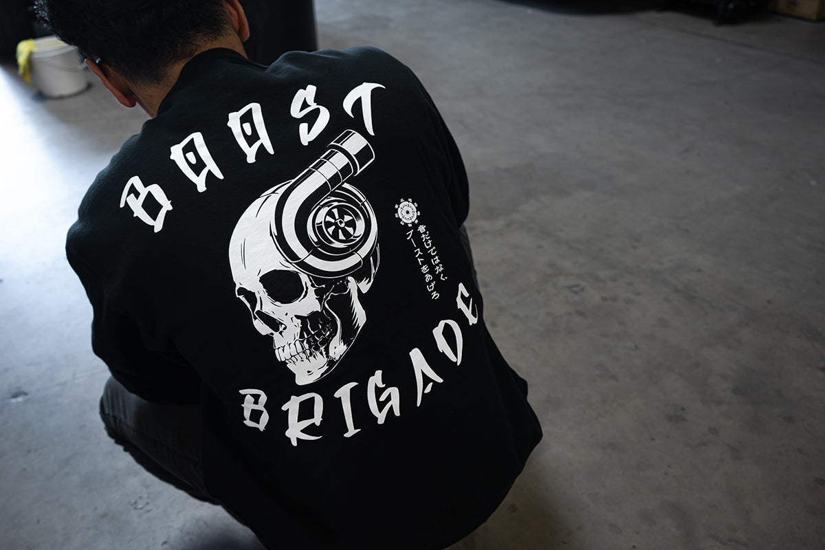 GReddy TRUST Japan Boost Brigade Turbo Skull Crew - Black - 21436002 - Medium