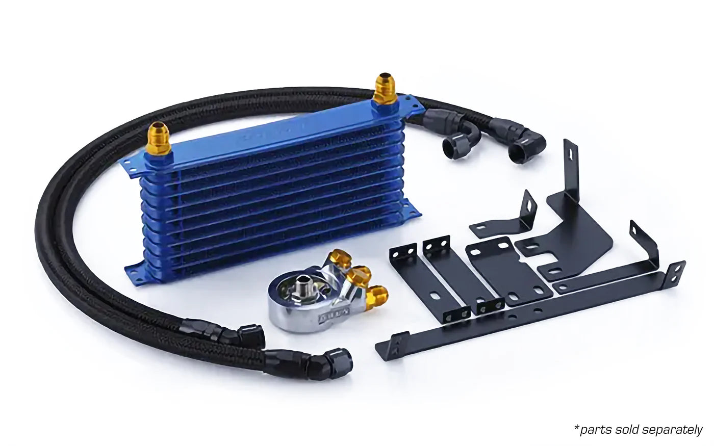 GReddy Performance Parts Universal Oil Cooler Core(s) - 120043116 - #16 row - w/ -10AN fittings