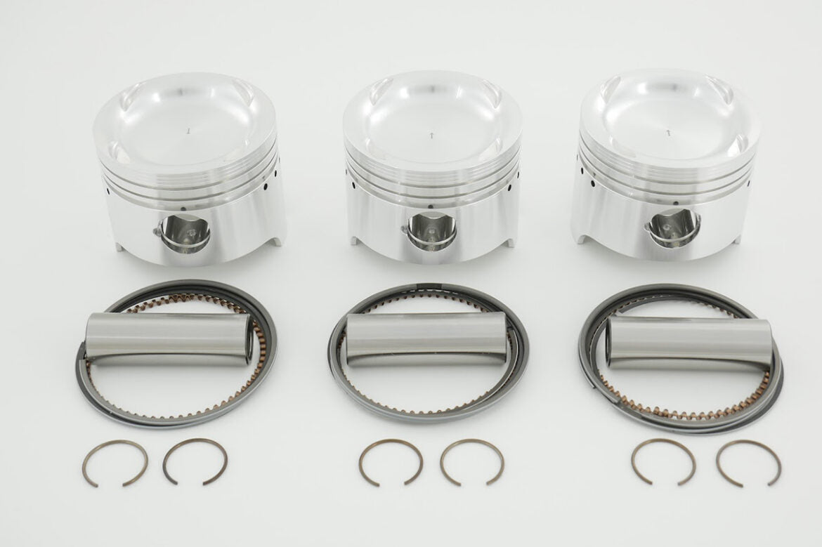 GReddy TRUST Japan Piston set, F6A DOHC 4-valve, 65.5 mm for F6A DOHC 4-valve turbo engine, 13596605