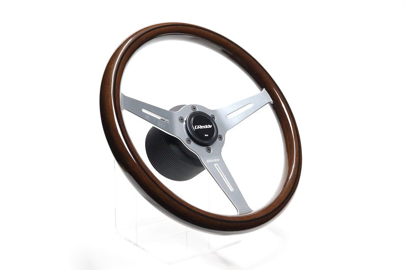 GReddy TRUST Japan SPORTS STEERING WOOD TYPE DARK BROWN FOR 16600009