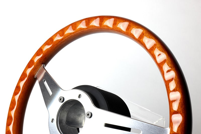 GReddy TRUST Japan SPORTS STEERING WOOD TYPE LIGHT BROWN FOR 16600008