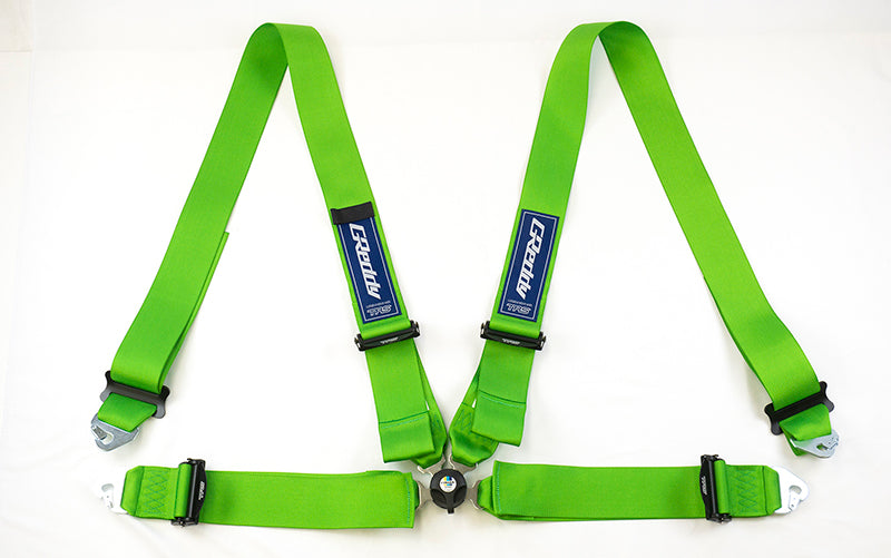 GReddy TRUST Japan X TRS RACING HARNESS 3 INCH 4 POINT RH GREEN FOR 16601015