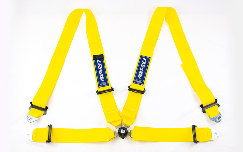 GReddy TRUST Japan X TRS RACING HARNESS 3 INCH 4 POINT RH YELLOW FOR 16601016