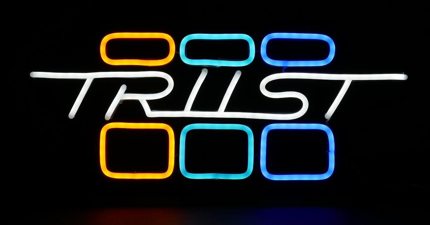 GReddy TRUST Japan GReddy Neon LED Sign S Size - Clear TRUST