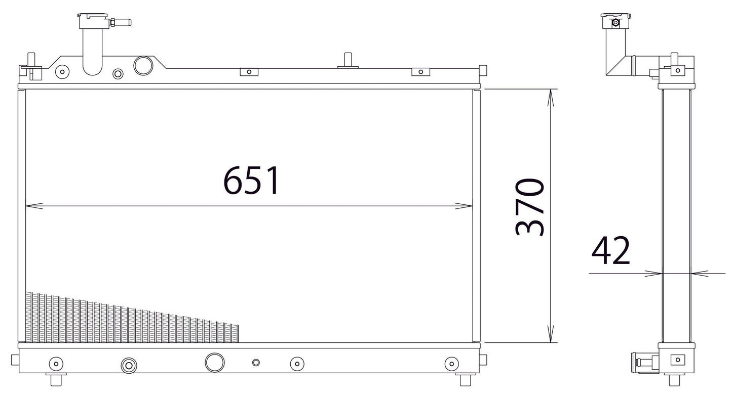 GReddy TRUST Japan ALUMINUM RADIATOR TW-R FOR SUZUKI SWIFT SPORTS ZC33S K14C 12093801