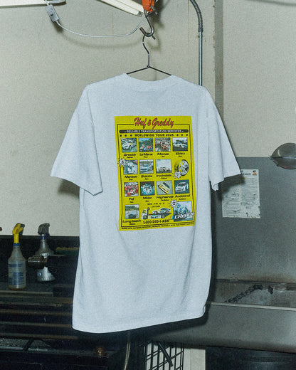 GReddy Performance Parts HUF x GReddy Tour S/S Tee - White (Collection drops 4/24) - 14210182 - Medium