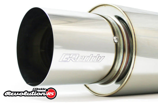 GReddy Performance Parts 11001126 - 2.5" Universal Revolution RS Muffler with replaceable 105mm Tip