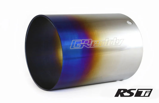 GReddy Performance Parts Optional Revolution RS Titanium Tip(s) 115mm Dia. - 11002102  (supersedes 11001146) - Ti  115mm Dia. x L 150mm, L